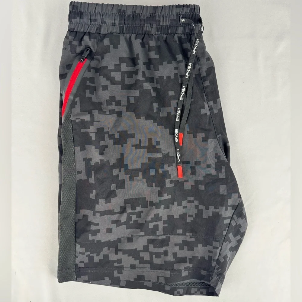 Spyder Active Camo Athletic Drawstring Shorts - Picture 5 of 7